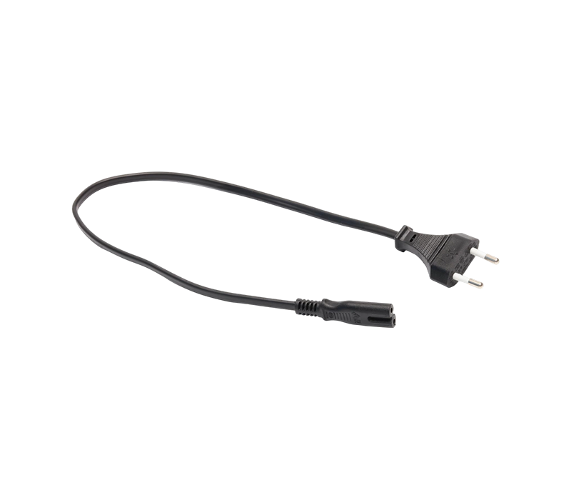 JT007/FY001+ST2/FY-ST2 2,5A 250V europeisk standard tvåstiftskontakt med IEC C7-kontakt