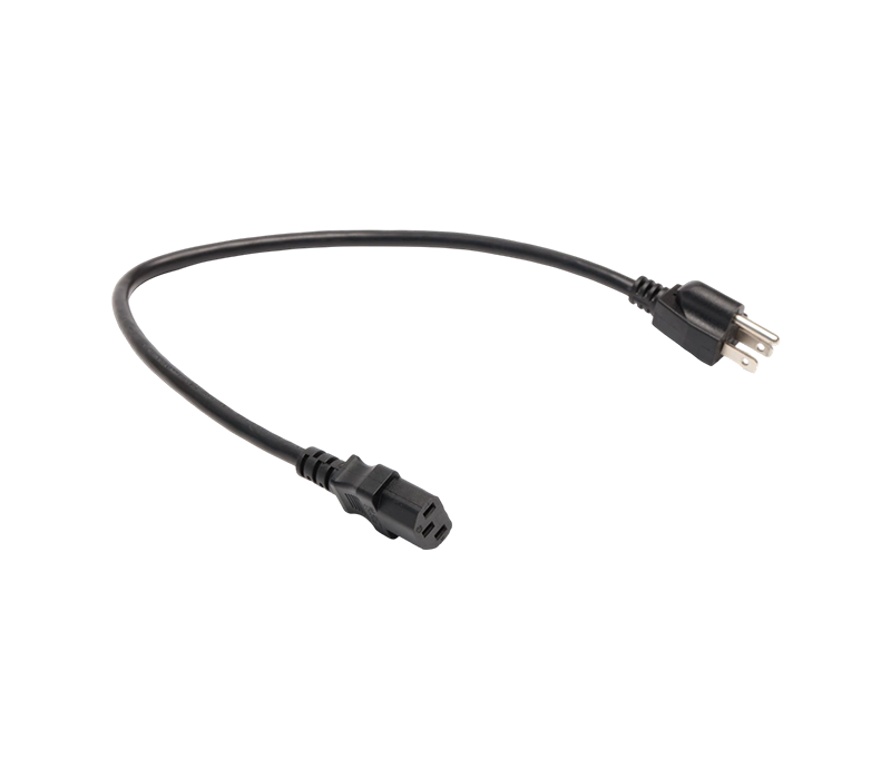 JT-3/FY-3+JT-ST3 15A 125V trestifts amerikansk standardkontakt med IEC C13-kontakt