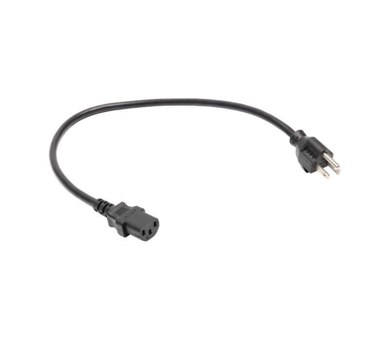 JT-3K+JT-ST3 15A 125V trestift US Standardkontakt med kabelklämma och IEC-kontakt C13