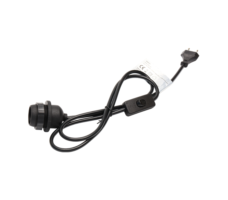 RGB LED Strip-ljus med tvåstiftskontakt i europeisk stil (2,5A) och switch