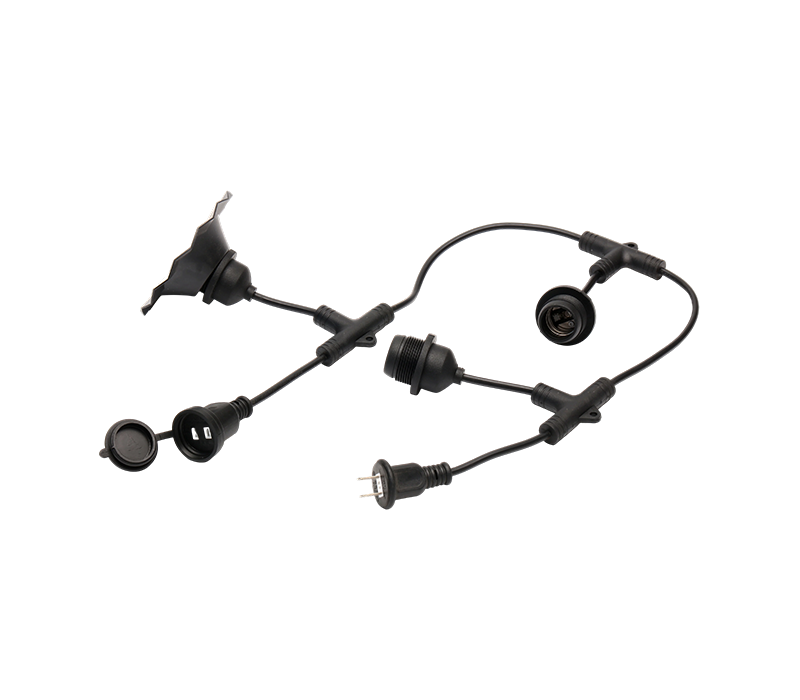 JD-2-24 US-specifika utomhusbelysningsarmaturer LED vattentäta trädgårdslampor S14 String Lights E26 Sockets
