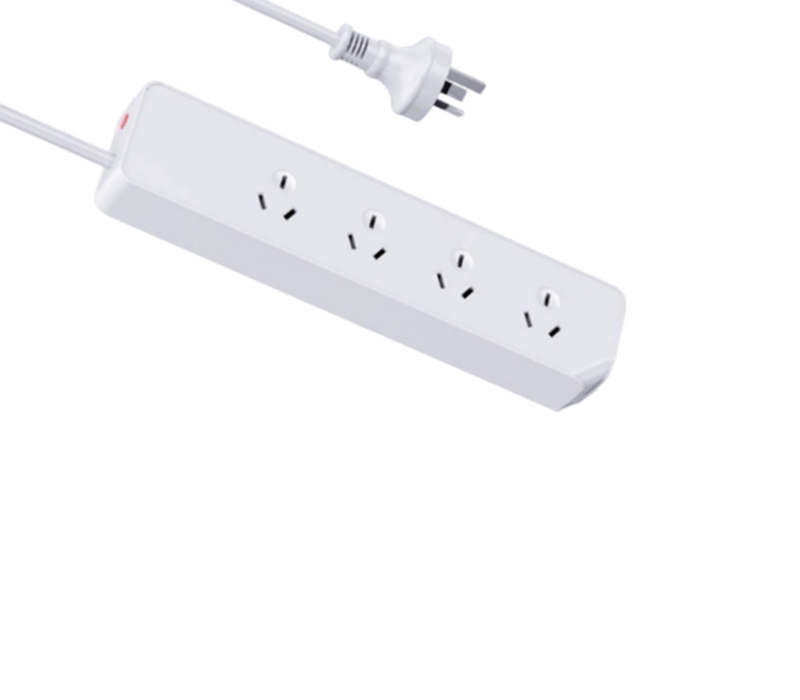 AU01 Power Strip i australisk stil med fyra uttag