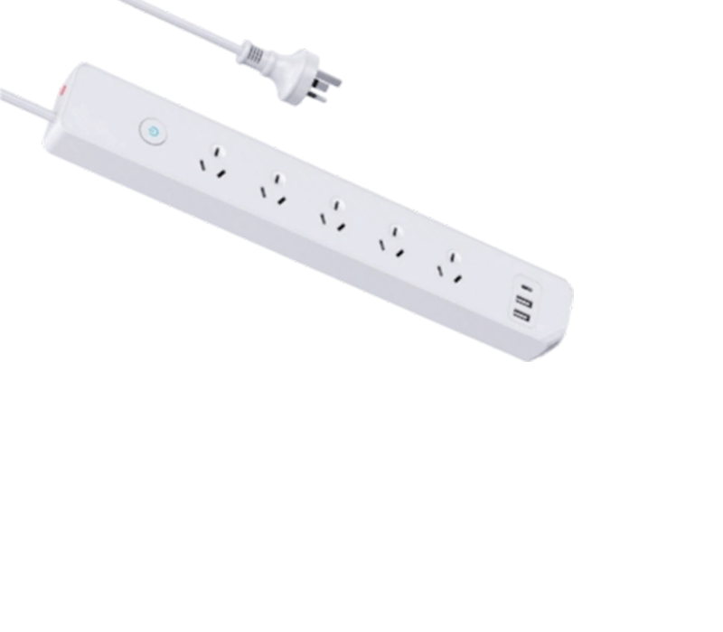 AU06 Power Strip i australisk stil med 5 uttag
