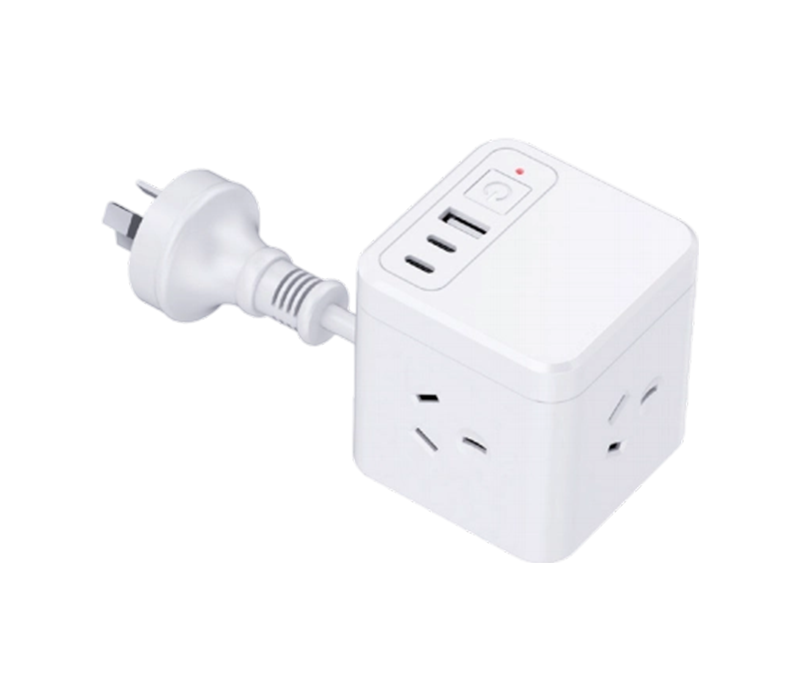 AU10 trådbunden Cube Power Strip med 3 uttag i australisk stil